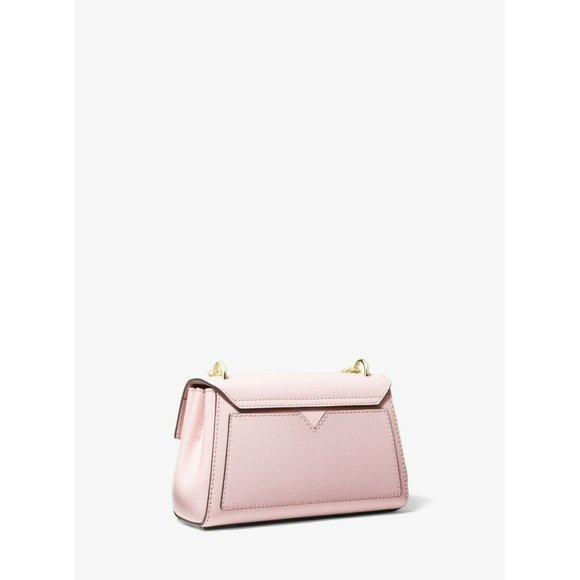 NWT MICHAEL MICHAEL KORS  Lita Small Leather Crossbody Bag Pink - Picture 2 of 5